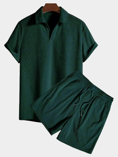 Cliff™ - Short Sleeve Comfort Polo Shirt & Shorts