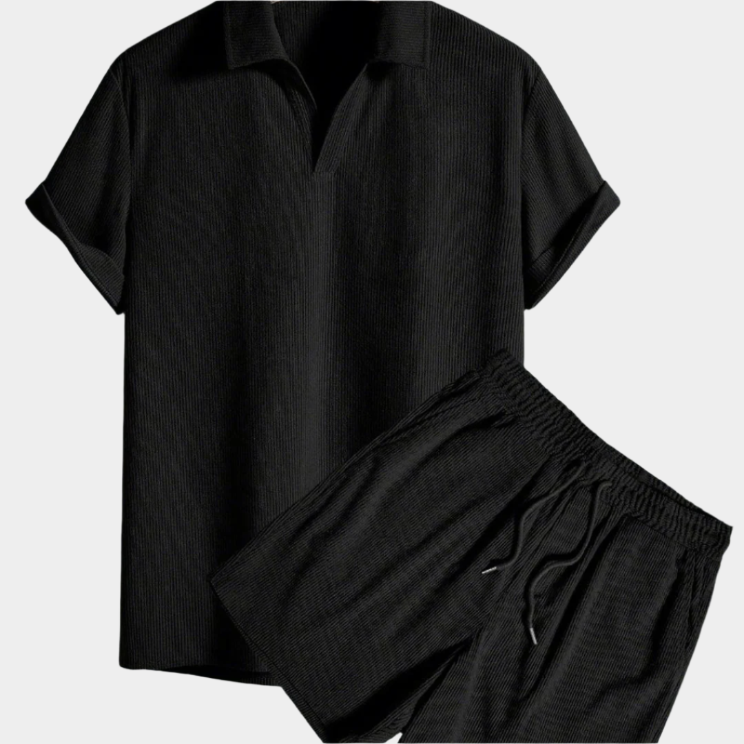 Cliff™ - Short Sleeve Comfort Polo Shirt & Shorts