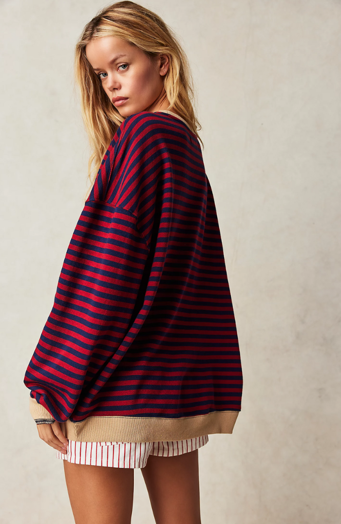 Athena™ -  Striped Oversized Jumper