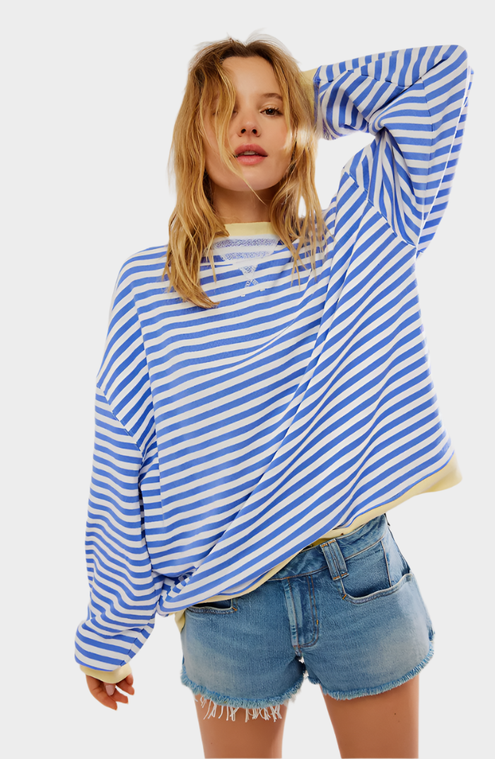 Athena™ -  Striped Oversized Jumper