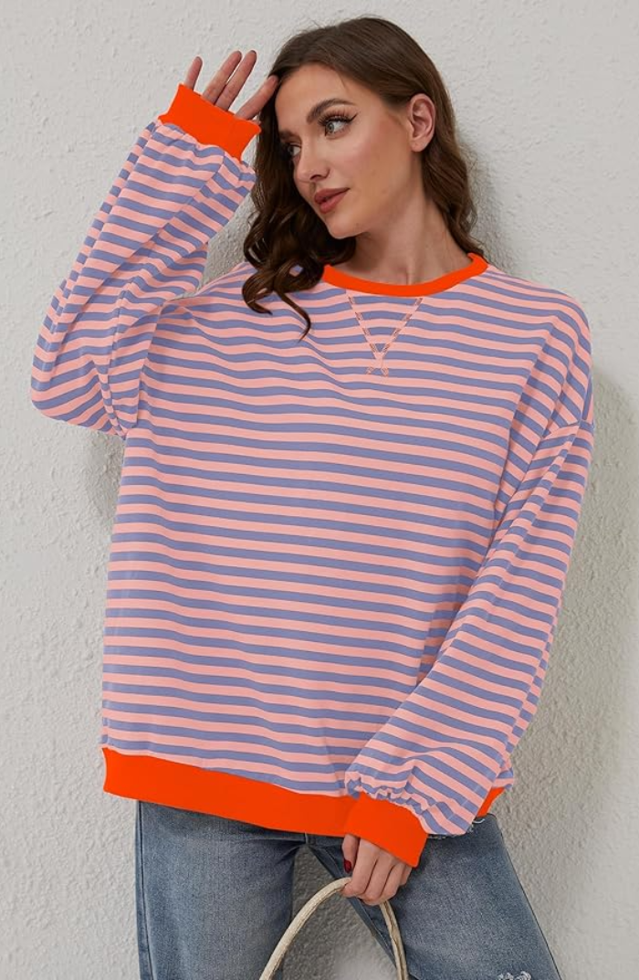 Athena™ -  Striped Oversized Jumper