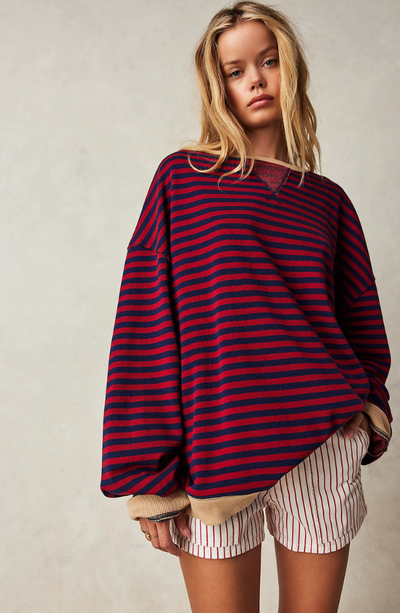 Athena™ -  Striped Oversized Jumper