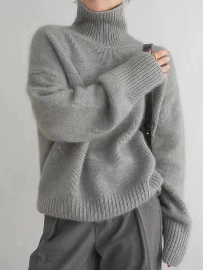 Milena™ - Comfortable Knitted High-Neck Jumper