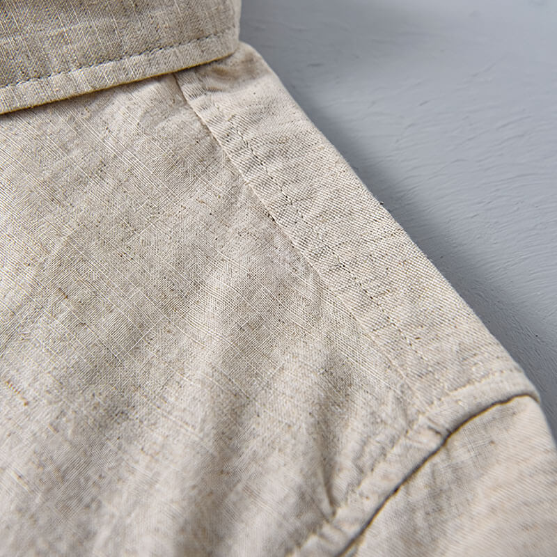 Rex™ - Short Sleeve Classic Linen Shirt