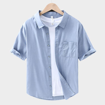 Rex™ - Short Sleeve Classic Linen Shirt