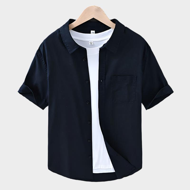 Rex™ - Short Sleeve Classic Linen Shirt