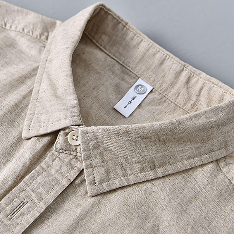 Rex™ - Short Sleeve Classic Linen Shirt