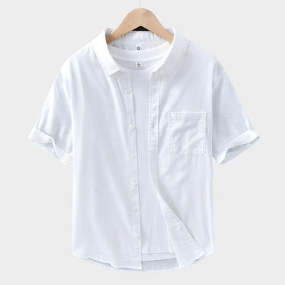 Rex™ - Short Sleeve Classic Linen Shirt