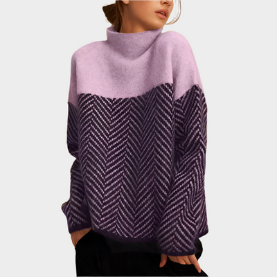 Scarlett™ - Herringbone Turtleneck