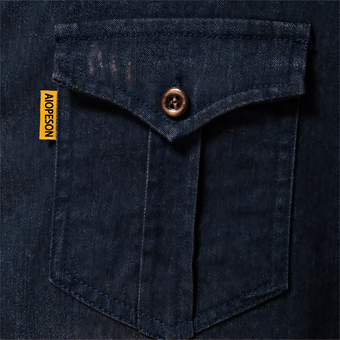 Wade™ - Double Pocket Cotton Denim Shirt